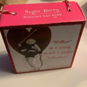 Sugar Berry "Stalker "is a harsh word scent soap Great for Valentines!!